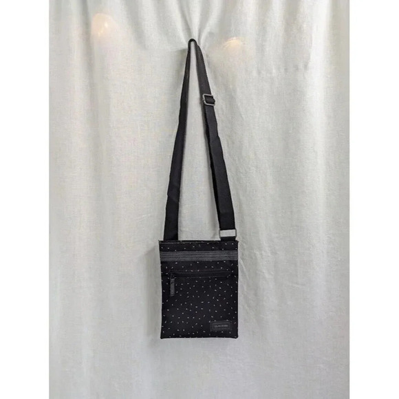 Dakine Handbags - Dakine slim crossbody travel bag, black with white triangle pattern P5